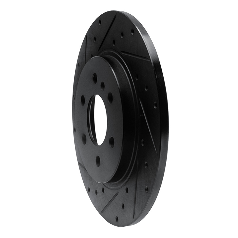 Buick TERRAZA Brake Rotor (1) - Rear Left - R1 Concepts - Drilled & Slotted - Black - 2006